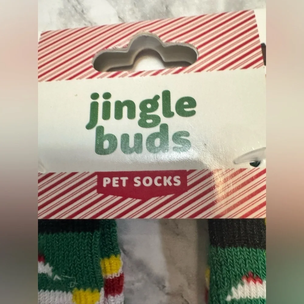 Jingle buds pet socks